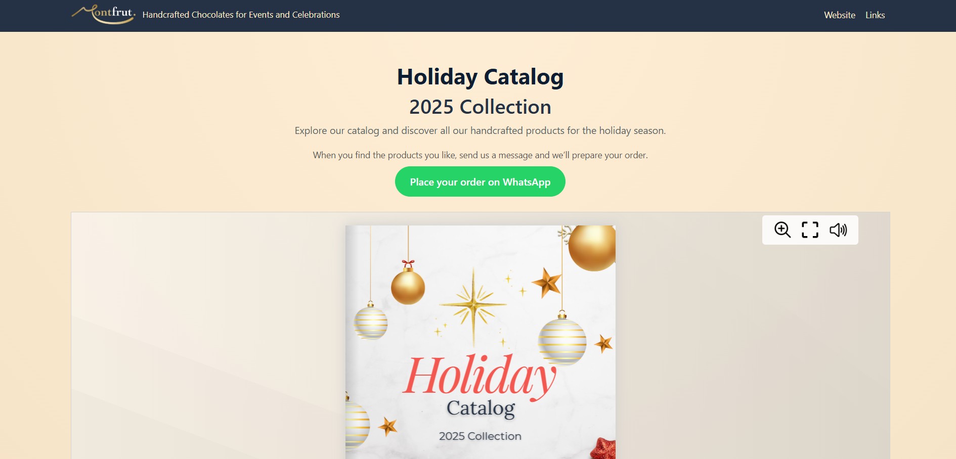 Online catalog and shopping cart